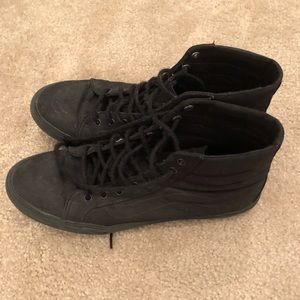 Black vans high tops- men’s 10